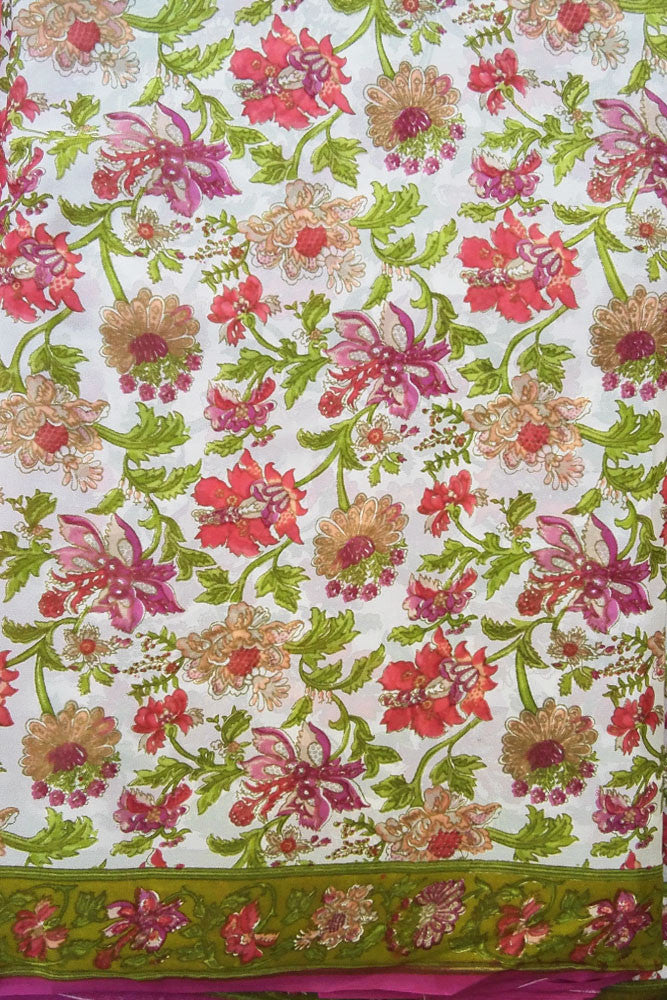 Printed Semi crepe fabric