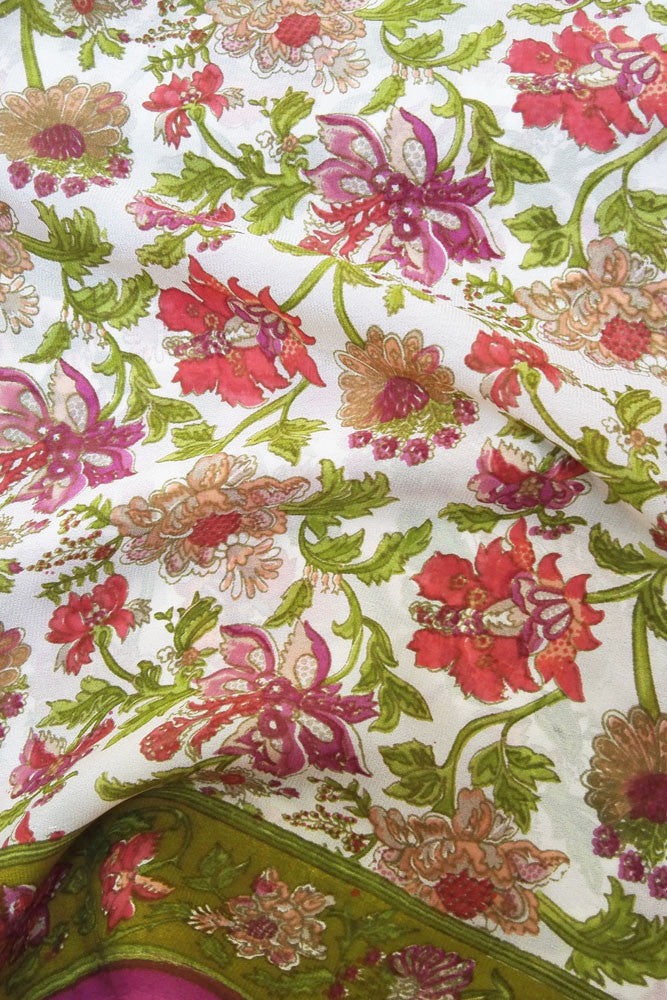 Printed Semi crepe fabric