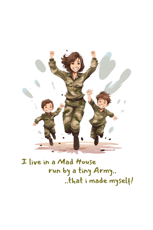 Mom Army Womens T-Shirt