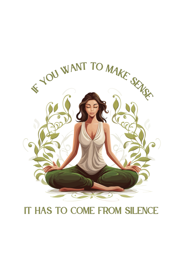 Make sense from silence,  yoga and work out Women’s Tank Top