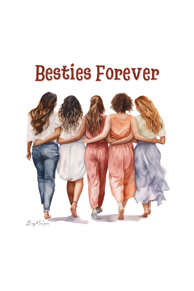 Besties Forever - Womens T-Shirt