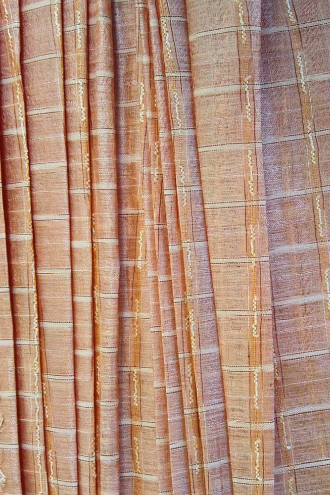 Fine Tussar silk running fabric