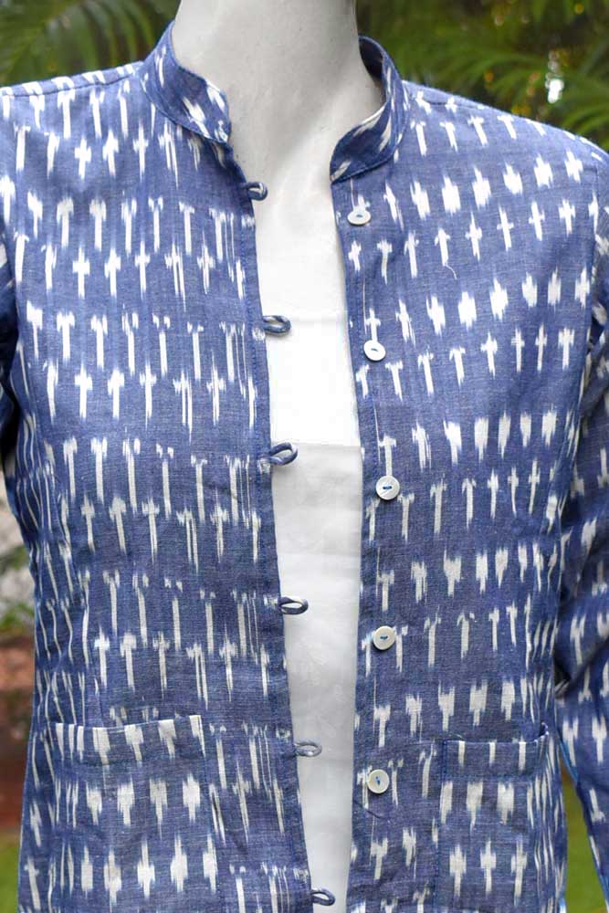 Woven Ikkat Cotton Jacket
