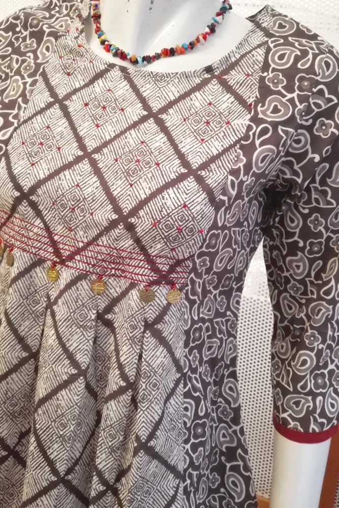 Elegant Cotton Short  Kurti/ Short Top