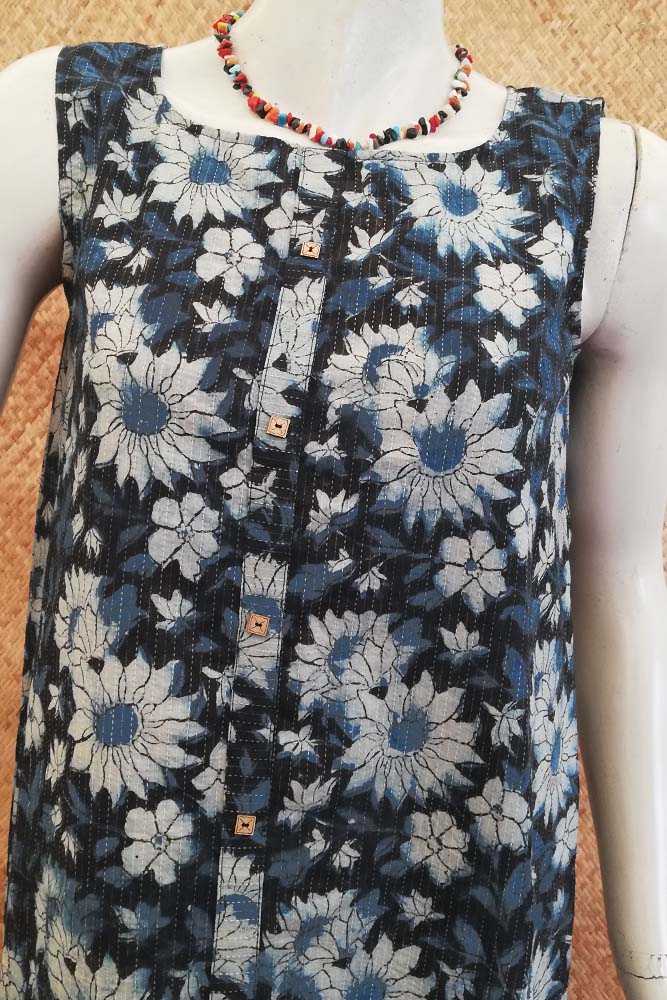 Elegant Block Printed Cotton dress