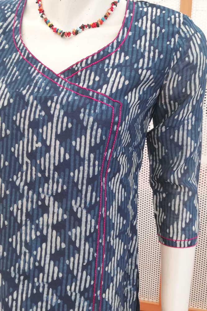 Elegant Chanderi Long Kurta