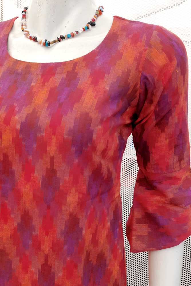 Elegant Ikkat Cotton dress