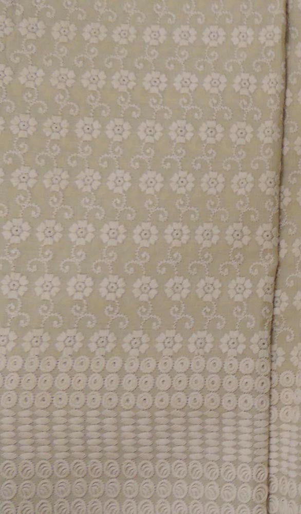 Lucknowi Self Embroidered Cut ( Blouse) Fabric