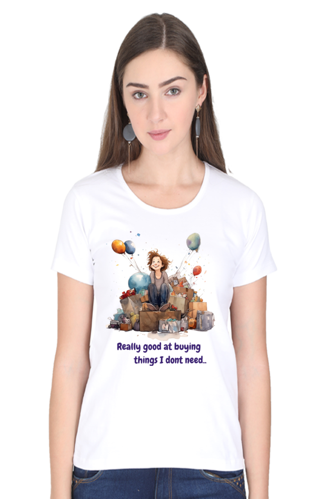 Really Good at Buying things Womens T-Shirt