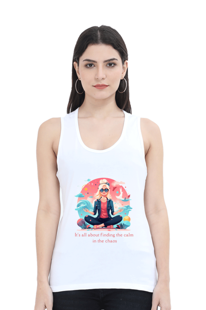 Find the calm, yoga and work out Women’s Tank Top