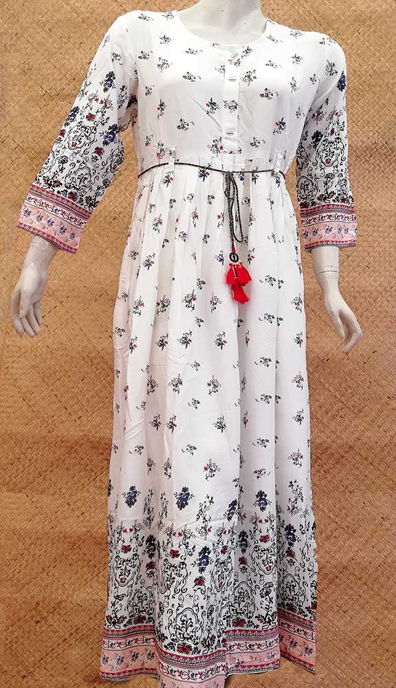 Elegant Rayon Long dress