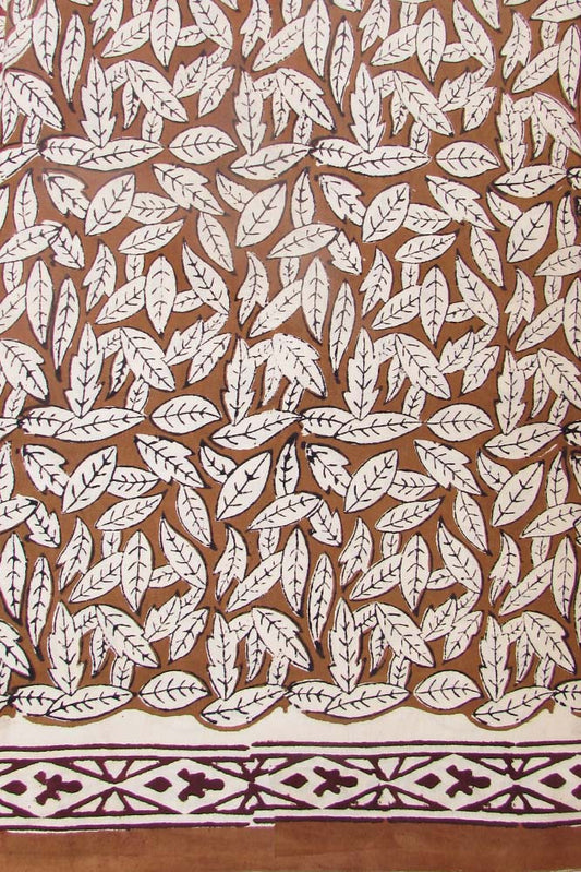 Block Printed Running Cotton Fabric
