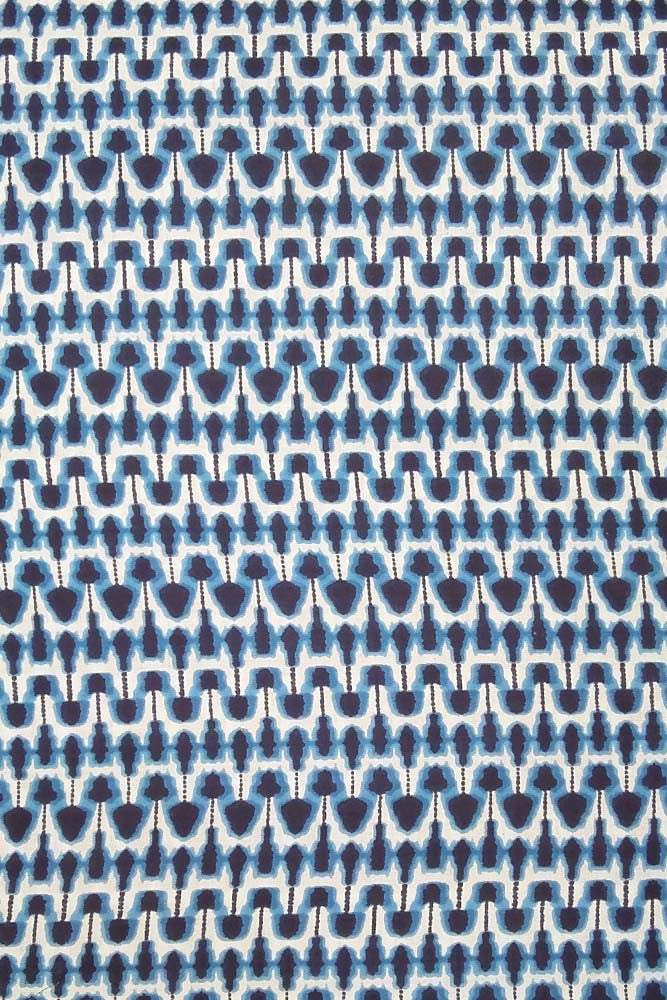 Block Printed Running Cotton Fabric