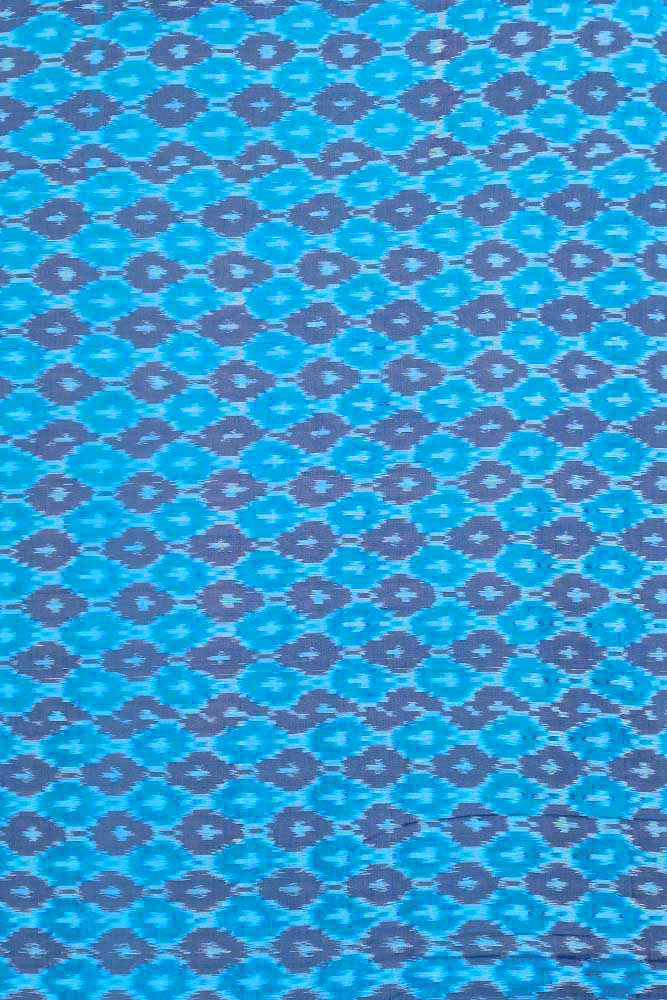 Elegant Woven Ikkat Silk Cotton Fabric