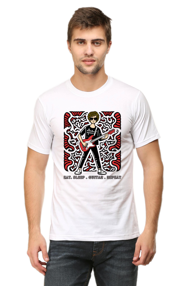 Eat Sleep Guitar Repeat - Classic Unisex T-shirt