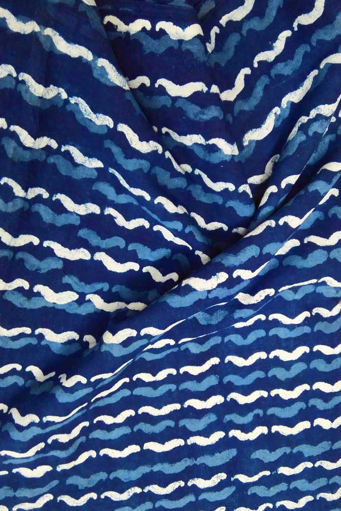 Dabu Hand Block Printed Cotton Fabric