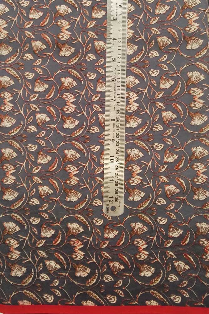 Fine silk fabric with screen print patterns