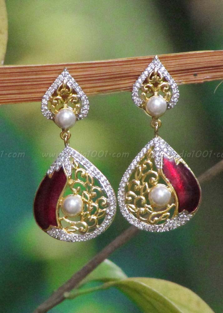 Designer AD & Meenakari Earring