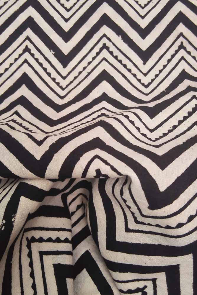 Block Printed Running Cotton Fabric