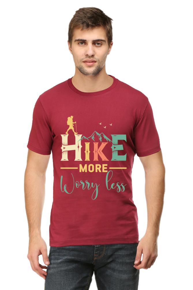 Hike more worry less Classic Unisex T-shirt