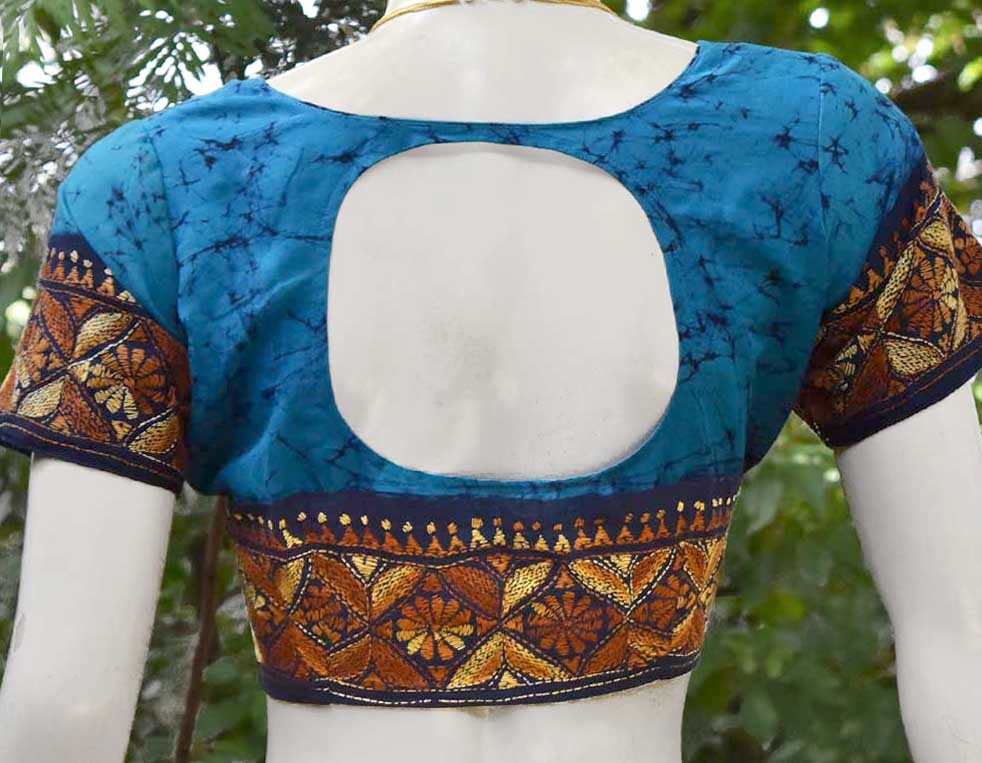 Hand Embroidered Kantha  Blouse,  Size -  42