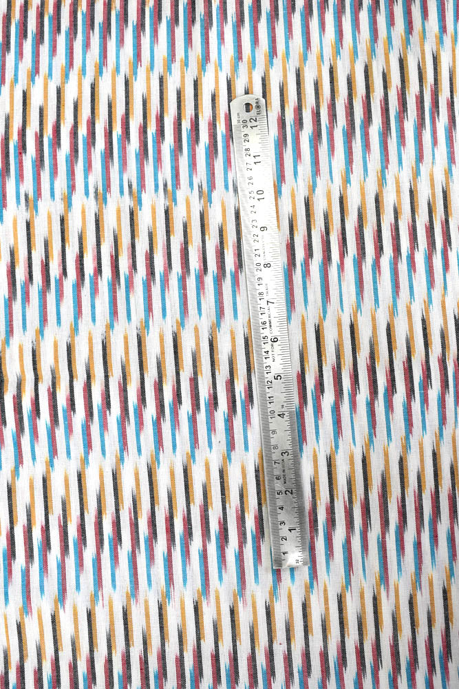 Woven ikkat cotton  fabric