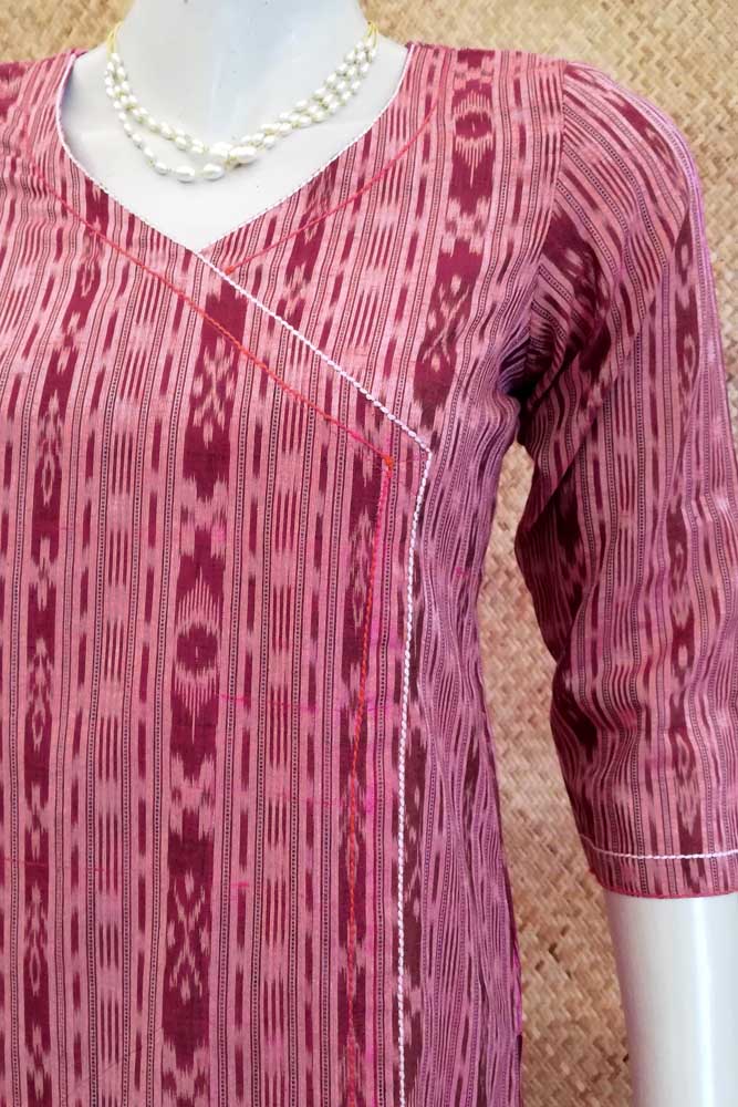 Ikkat Cotton  Kurta