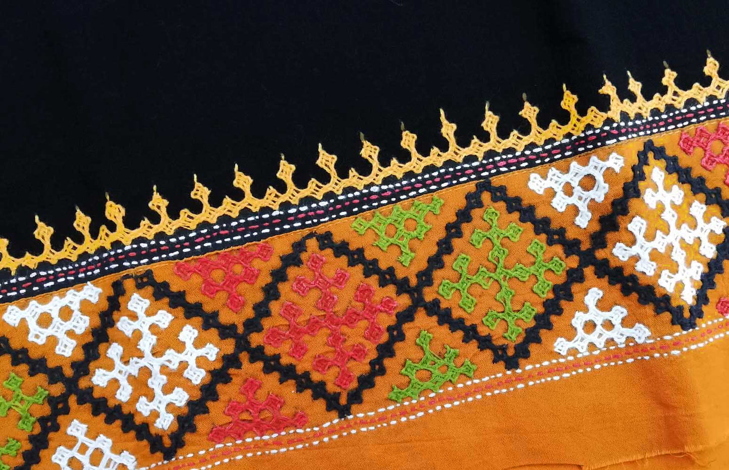 Embroidered cotton blouse fabric