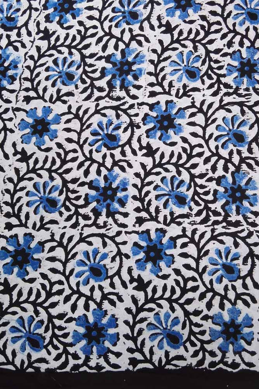 Block Printed Running Cotton Fabric