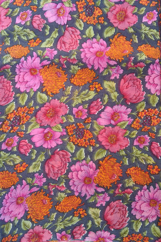 Printed Semi crepe fabric