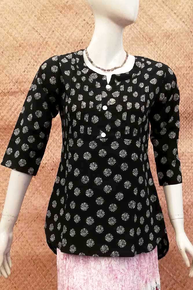 Elegant Cotton Short Kurti/ Short Top