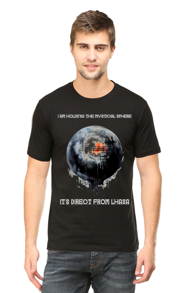 Holding the mystical sphere Classic Unisex Round neck T-shirt