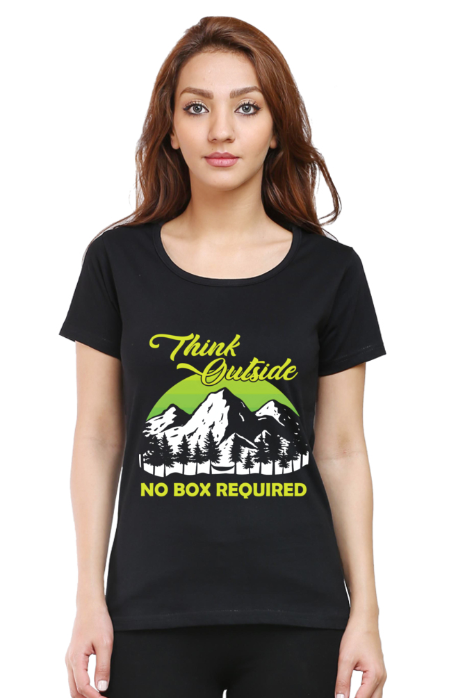 Think Outside, Womens T-Shirt