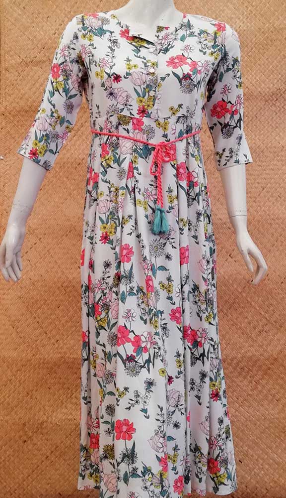 Elegant Rayon Long dress