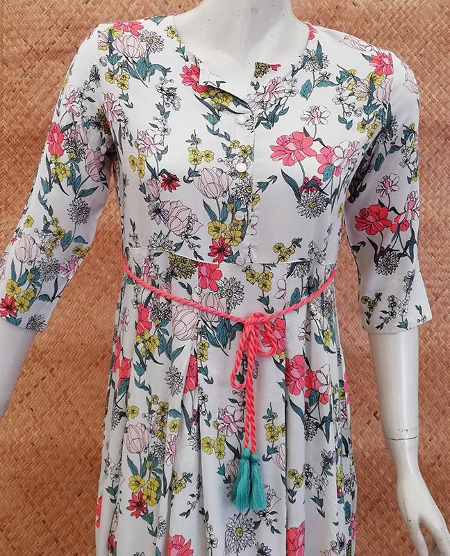 Elegant Rayon Long dress