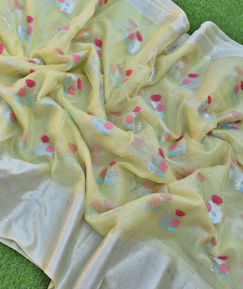 Beautiful Kota Silk saree with woven motifs
