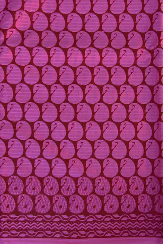 Block Printed Running Jacaurd Cotton Fabric