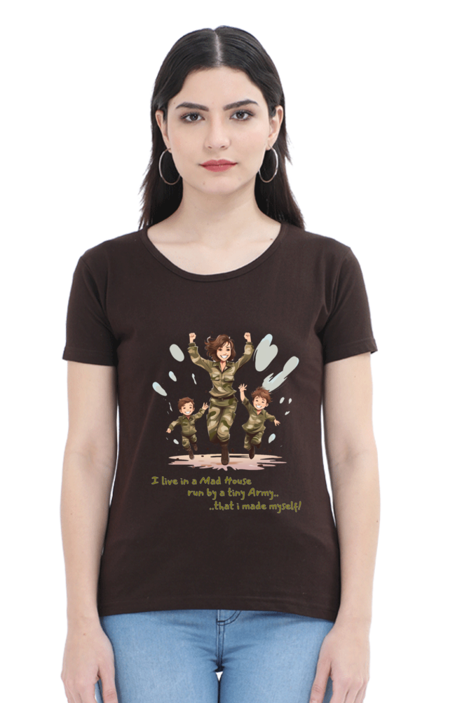 Mom Army Womens T-Shirt
