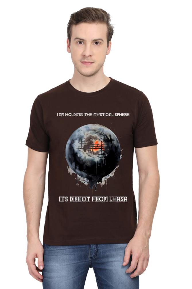 Holding the mystical sphere Classic Unisex Round neck T-shirt