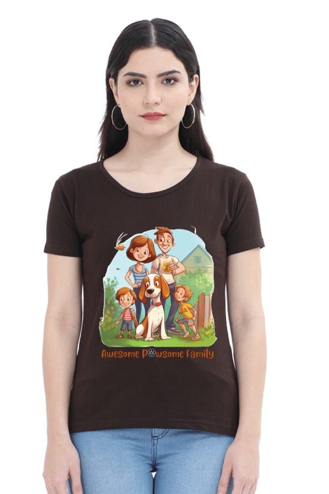 Awesome Pawsome Family - Womens T-Shirt