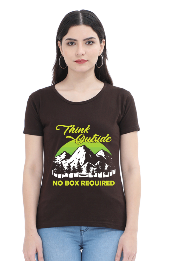 Think Outside, Womens T-Shirt