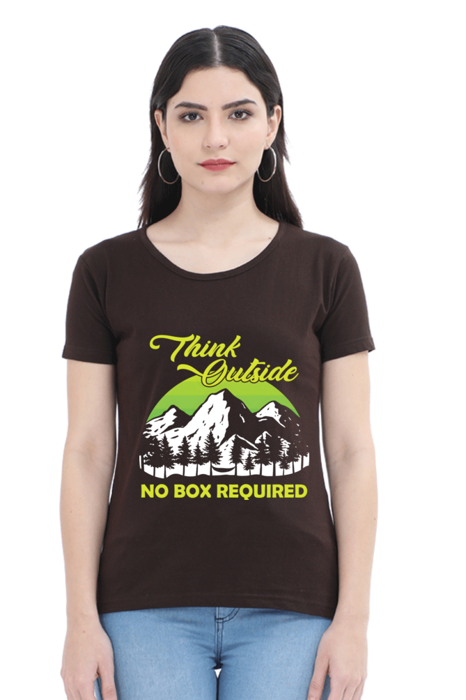 Think Outside, Womens T-Shirt