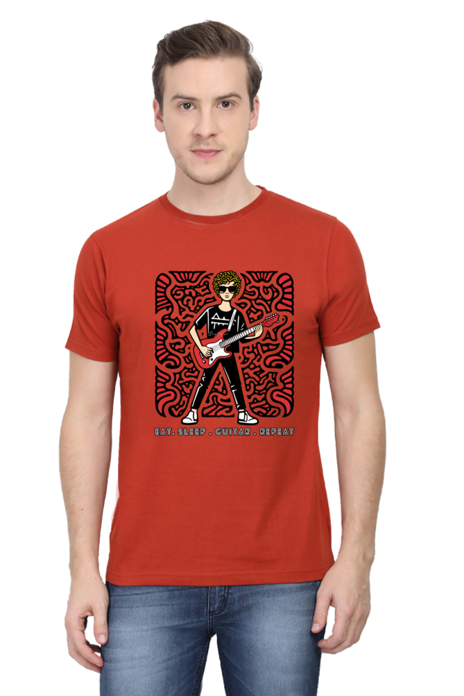 Eat Sleep Guitar Repeat - Classic Unisex T-shirt