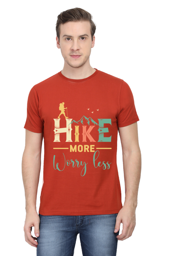 Hike more worry less Classic Unisex T-shirt