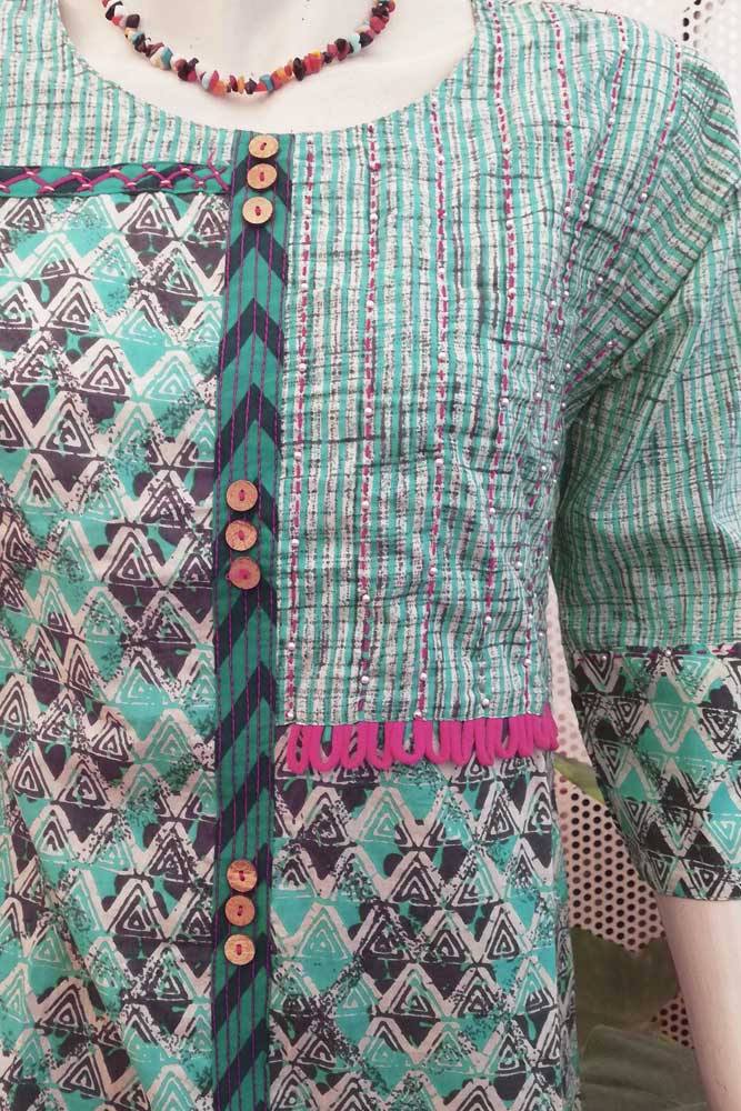 Elegant cotton Block Printed Long Kurta