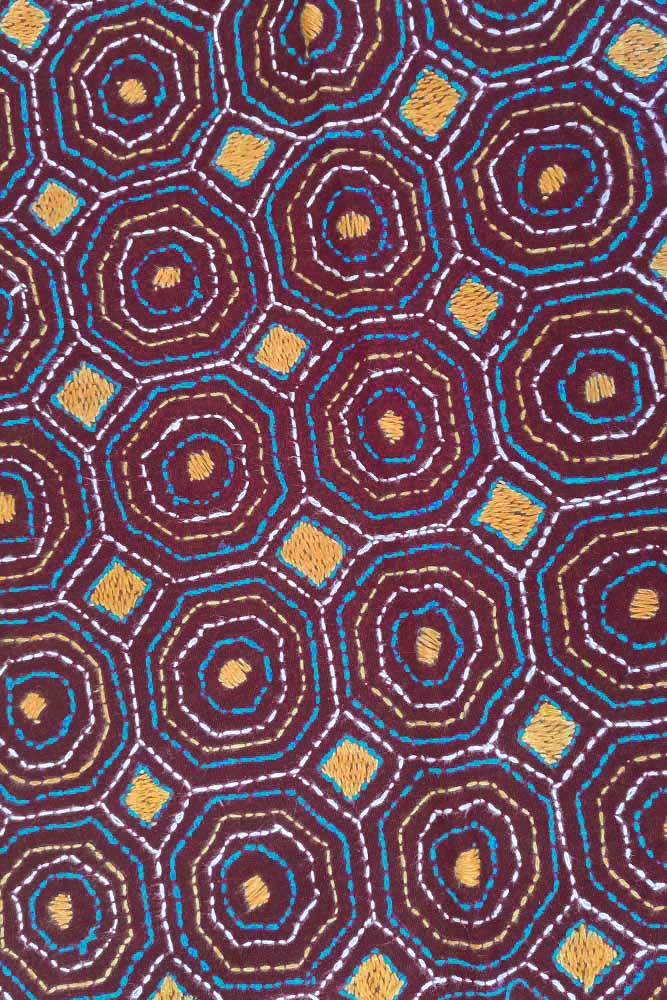 Embroidered cotton blouse fabric