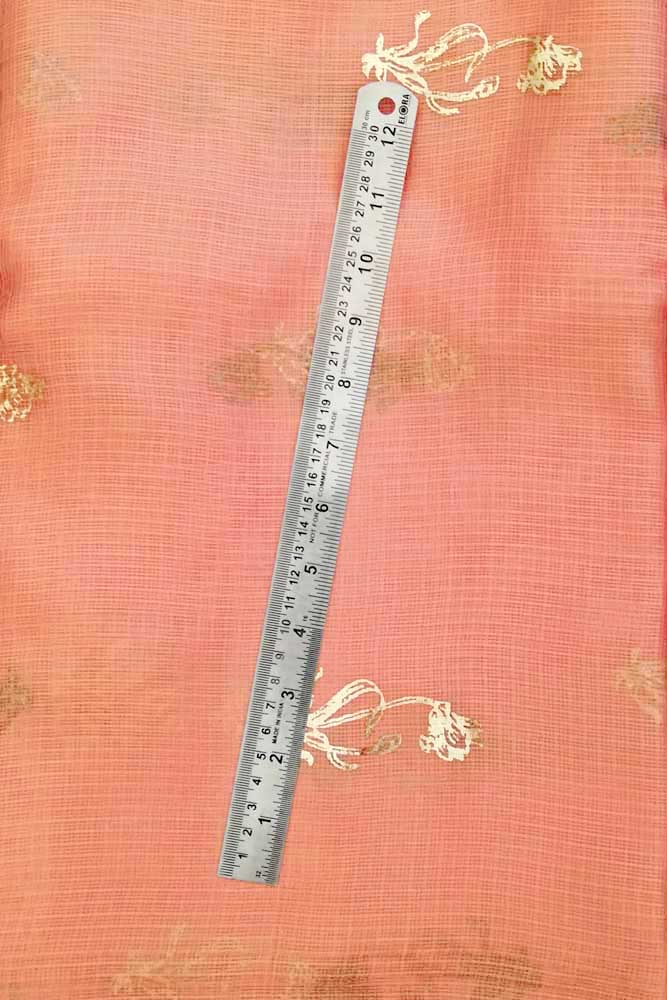 Kota Silk Fabric with Foil print