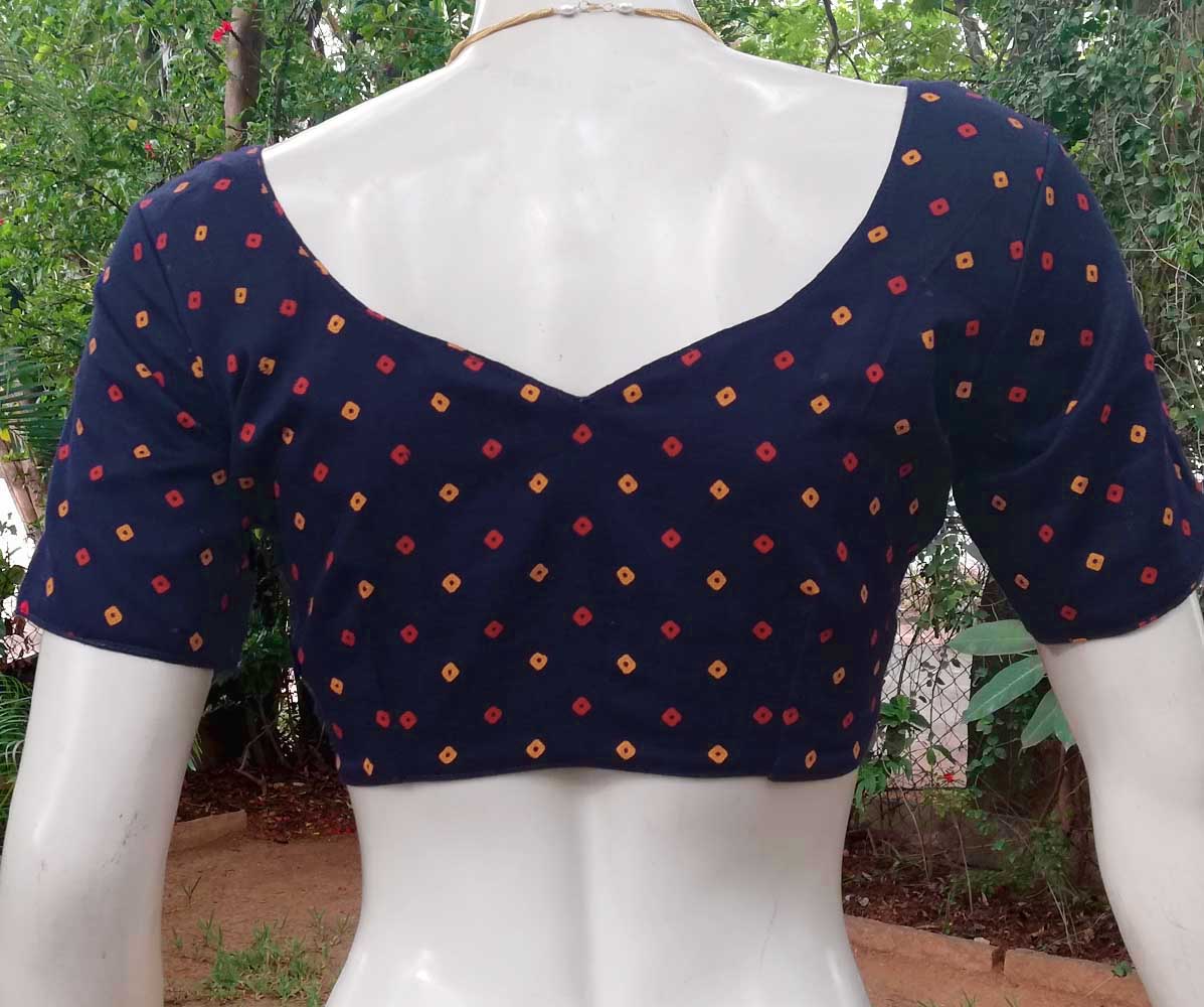 Cotton Bandhani blouse - size - 36