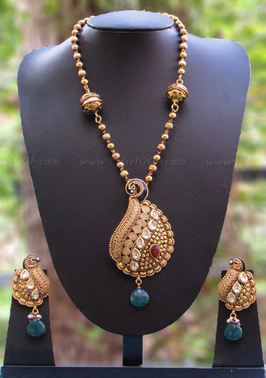 Designer Kundan, Meenakari & Pearl Necklace Set