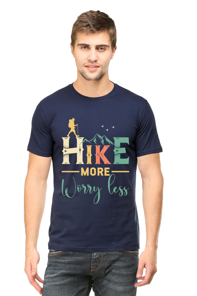 Hike more worry less Classic Unisex T-shirt